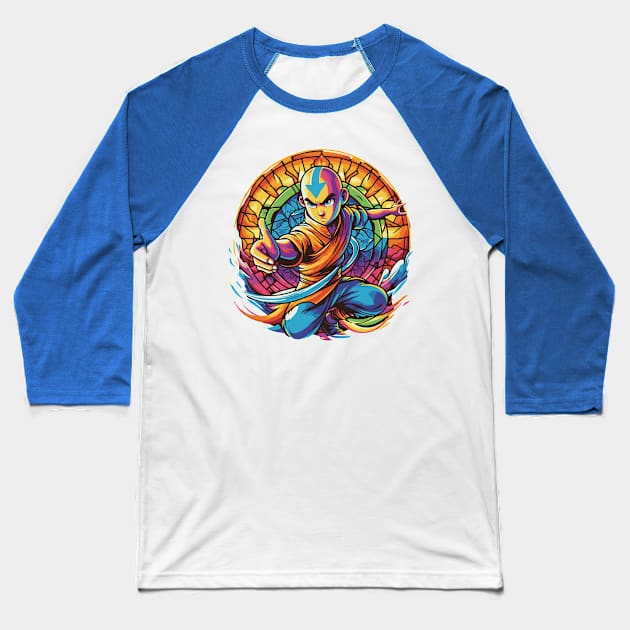 aang as the last air bender in battle position Baseball T-Shirt by whatyouareisbeautiful